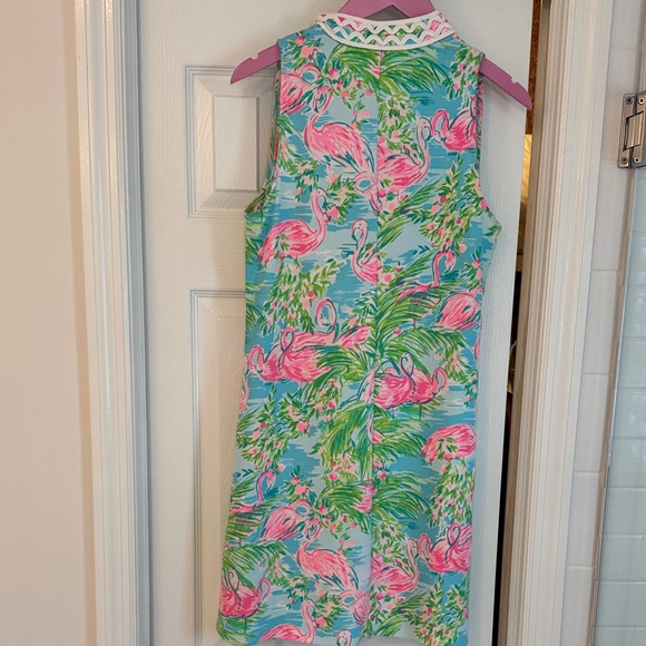 Lilly Pulitzer Pink and Green Tropical Dress - Picture 3 of 4